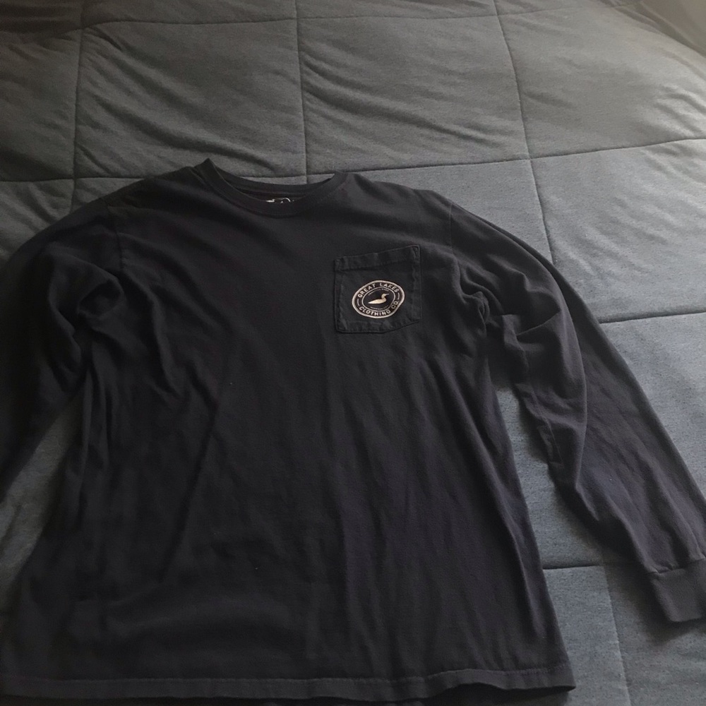 Great Lakes Co. Navy Blue Long Sleeve with Pocket